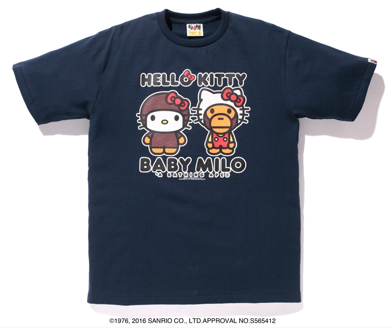 2016 sanrio hello kitty baby milo hot bape t shirt